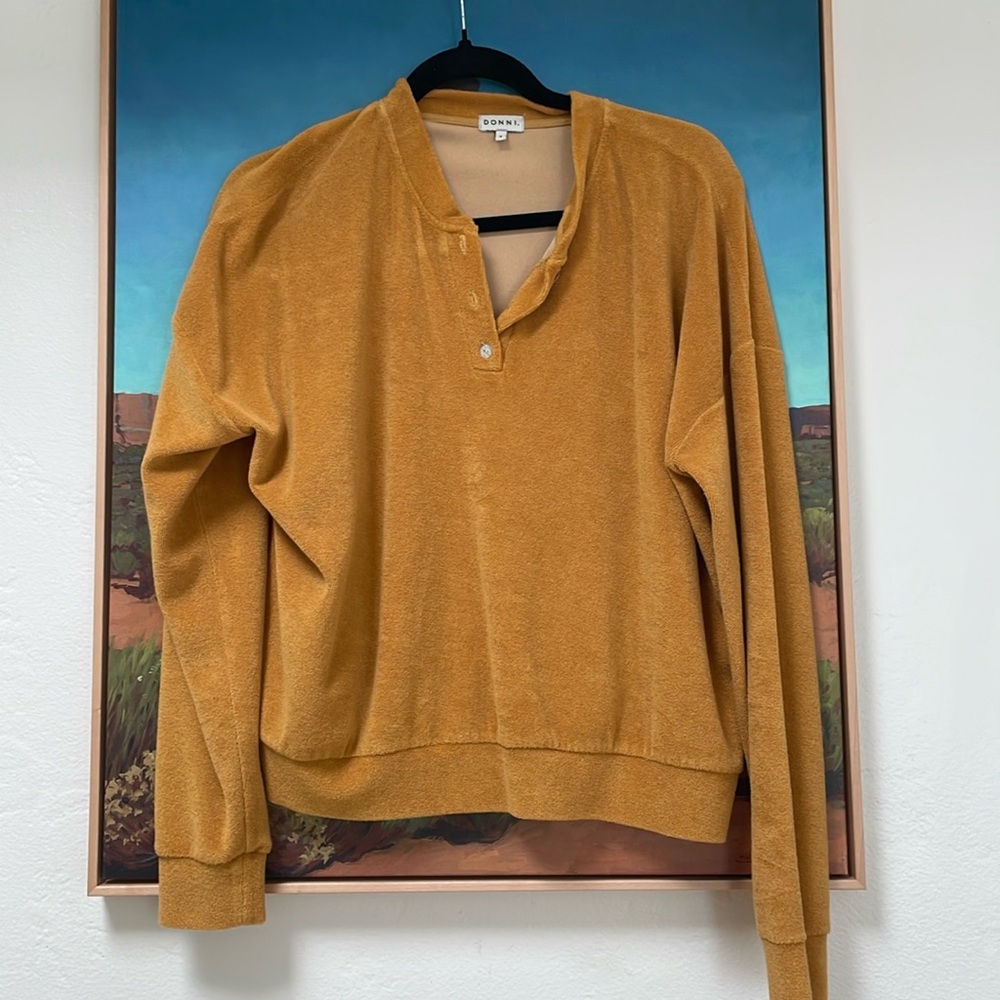 Donni. Orange Henley